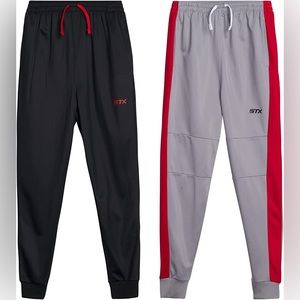 STX Boys 6/7 two piece jogger set/New with tags Black Grey